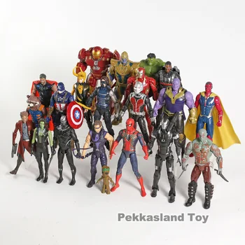 21pcs/set Avengers Infinity War Figurine Jucarii Iron Man, Captain America, Hulk, Thor Thanos Spiderman Loki Panteră Neagră