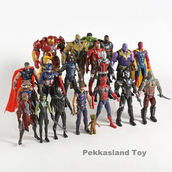 21pcs/set Avengers Infinity War Figurine Jucarii Iron Man, Captain America, Hulk, Thor Thanos Spiderman Loki Panteră Neagră