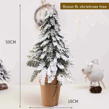 2020 Pomul de Crăciun de Decorare Casa Desktop Ornament de Crăciun de Decorare pentru Mall Fereastra de Zăpadă Brad Decor pom de Craciun Mini 2019