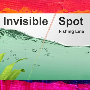 100m 3D invizibil curcubeu văzut linia de pescuit camuflaj linie pescuit la crap linie foarte puternic fluorocarbon linie de pescuit