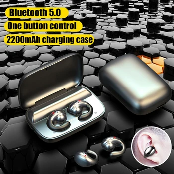 S19 Wireless Căști Bluetooth v5.0 Căști cu 2200mAh Caz de Încărcare Portabil Sport Muzica Pavilioane