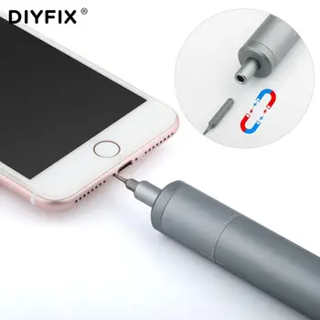 DIYFIX 20buc Șurubelniță Electrică Pentru Xiaomi iPhone Reîncărcabilă electrice fără Fir Screw Driver Kit Cu Lumina LED-uri Baterie cu Litiu