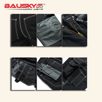 Bauskydd Haine de Lucru Negru Barbati haine de Lucru Pantaloni Multi Buzunare de Lucru Uniforme Buzunare Pentru Instrumente Transport Gratuit