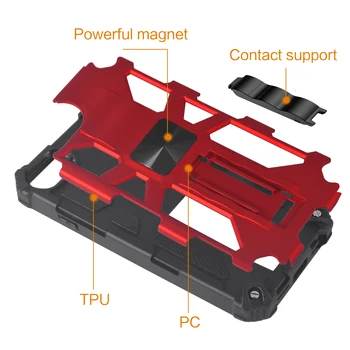 Hibrid Armura Magnetic Suport Auto de Caz Pentru iPhone 11 12 Pro XS Max XR 8 7 6S 6Plus SE 2020 rezistent la Socuri Suport Bara Capac Telefon