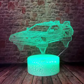 Levitație Model de vehicul juguetes Iluzia 3D LED Copii Veioza Colorate Schimbarea Lumina Flash hover masini actiune si jucărie cifre