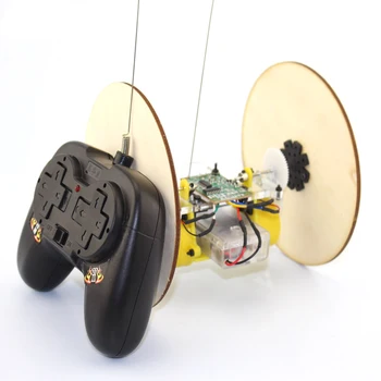 JMT Distractiv Tehnologia de Producție Mici Bloc de Material DIY Roți Disc Anvelope de Control de la Distanță RC Model de Masina de Jucărie Robot de Experiment