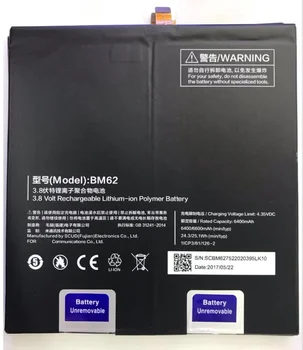 BM62 Baterie Pentru Xiaomi Pad 3 Mipad 3 MEC91 Baterry 6400mAh de Înaltă Calitate