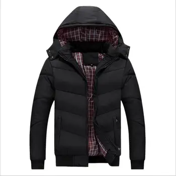 Geaca de iarna barbati cu gluga Nou 2020 Moda casual pentru bărbați haina de brand om haine casacos masculino Gros haina de iarna, Marimea M-5XL