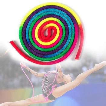 Gimnastică artistică Pentru Sporturi de Interior, în aer liber Exercițiu de Antrenament de Fitness Sari Coarda Curcubeu de Culori Poliester Yoga rezistent la Uzura