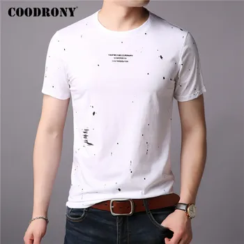 COODRONY Brand T Camasa Barbati de Moda Casual, O-Neck T-Shirt Streetwear Mens Îmbrăcăminte de Vară 2020 Moale de Bumbac Tricou Homme C5075S