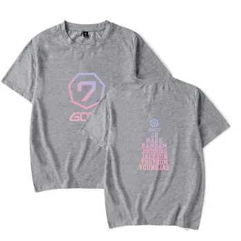 KPOP GOT7 World Tour Album OCHII PE TINE MARK JACKSON Bumbac tricou T-shirt cu Maneci Scurte Topuri tricou Hip Hop Crewneck T-shirt