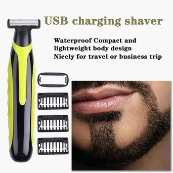 Aparat de ras Electric USB reîncărcabilă aparat de ras barba de tuns pentru barbati aparat de ras Reîncărcabile pot curăța întregul corp, cu o separat te ...