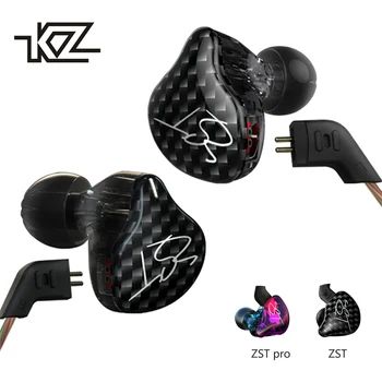 KZ ZST/ZST Pro Dual Driver Casti Dinamice Și Armătură Bluetooth Detașabil Cablu Monitoare Izolarea Zgomotului Căști HiFi