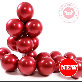 4.4 g 10inch cherry violet balon dublu baloane latex xiangnai balon roșu romantic petrecere cameră deco cu balon de metal