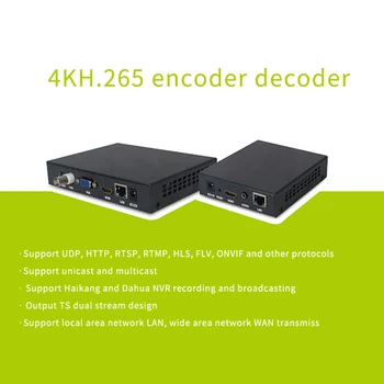 H. 265 pentru SDI, HDMI, VGA CVBS Video Streaming Decodor HD Camera IP Decodor pentru Decodare RTSP,HTTP Etc(Plug SUA)