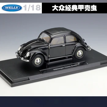 1:18 Welly Scara De Simulare Mare De Metal Clasic Masina Volkswagen Beetle Turnat Sub Presiune Jucărie Aliaj Model De Masini De Jucarie Pentru Copii, Cadouri De Colectie