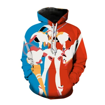 2020 noua moda hoodie pe scară largă de benzi desenate 3D de imprimare bărbați și femei în același tricou casual hoodie anime Harajuku hip-hop pul