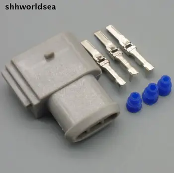 Shhworldsea 5/30/100sets 3.5 mm 3P 3way de sex masculin arborelui cotit senzorului de plug pentru VW , lampa de ceață priza pentru VW ,faruri de ceață conector