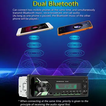 Bluetooth Autoradio MP3 Player Auto Stereo Radio FM Aux de Intrare Receptor SD USB 1 din Masina MP3 Player Multimedia cu Control de la Distanță
