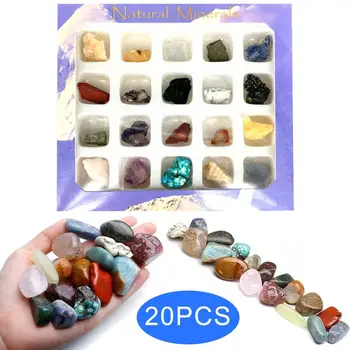 20buc Neregulate Scazut Mini Minereuri de Piatră Colecție de Artă Ornament Set de Decorare Cadouri Pietre Si Cristale Naturale, Pietre Minerale