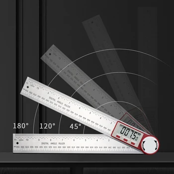 Multi-funcție de Unghiul Inclinometer Riglă de Oțel Inoxidabil Indicator Unghi Digital Electron Goniometru Raportor pentru prelucrare de Lemn