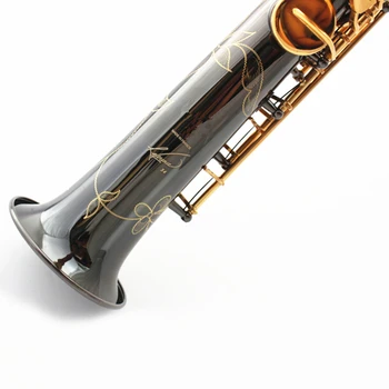 Franța Saxofon Soprano Bb R54 Instrument de suflat, Saxofon Nichel Negru Aur saxofone saxofon Instrumente Muzicale de Înaltă Calitate