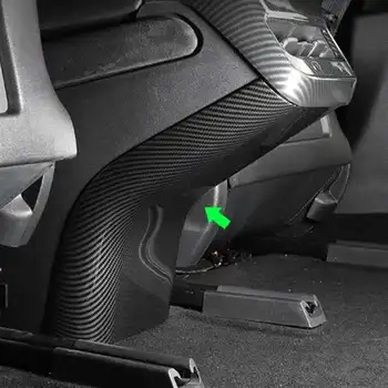 Pentru Tesla Model 3 Decoratiuni Interioare lovi cu piciorul spate capac de protecție Cotiere Lovitura Anti-lovitură de Protecție strălucire fibra de Carbon