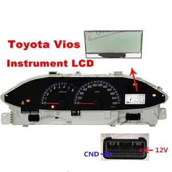 Qianyinuo tabloul de Bord Ecran LCD pentru Toyota Vios Instrument Cluster (2008-2012)