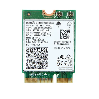 Dual Band 1.73 Gbps 802.11 ac Wifi Rețea Wireless Wlan Card Pentru Intel 9560 9560NGW unitati solid state-Cheie E 2,4/5Ghz Wi-fi Bluetooth 5.0