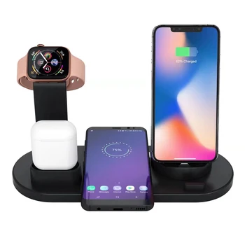 Noi 3 in 1 Multi-funcție Încărcător Wireless Pliabil Încărcare Suport Stand Dock Station pentru Smart Watch Bluetooth setul cu Cască la Încărcător