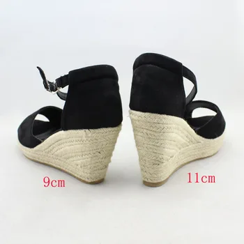 Plus Dimensiune 32-43 Femei Sandale de Moda Curea Glezna Tocuri inalte Pene Sandale cu Platforma sandale 9cm 11cm Strappy Tocuri de Pantofi Femei