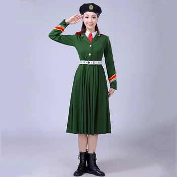 Armata Chinei de Performanță Costum de Uniformă Militară Femei Soldat Îmbrăcăminte Fotografie Armata Cor stadiu de uzura