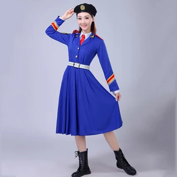 Armata Chinei de Performanță Costum de Uniformă Militară Femei Soldat Îmbrăcăminte Fotografie Armata Cor stadiu de uzura