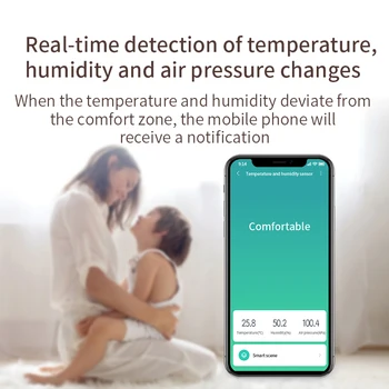 Aqara Zigbee Wireless De Temperatură Senzor De Umiditate Pentru Smart Home Kit Termometru Higrometru Mijia De Temperatură Senzor De Umiditate