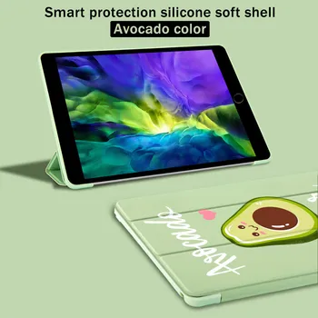 Amuzant Avocado Desene animate pentru Aer iPad 4 10.2 8-a Generație de Caz 7 6 Pro 11 2020 Mini 2 5 Acopere 9.7 Tablet Stand 10.5 Aer 3