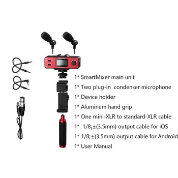 Saramonic SmartMixer Smartphone Film Video microfon Portabil de Înregistrare Stereo Microfon Platformă pentru iPhone Samsung Android