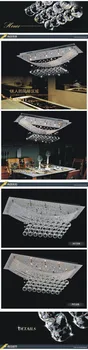 Cele mai Populare Contemporane Dormitor lumini de Cristal de luat Masa Plafon Lampă de cristal atmosferă de Lux candelabru lumina