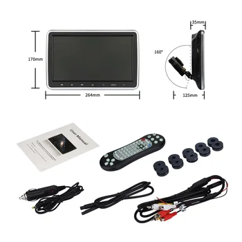10.1 Externe Monitor Auto DVD Player Display LCD Color Digital Touch Screen Buton accesorii automovil pantalla coche Noi