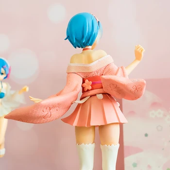Anime Re:Viața Într-O Lume Diferită De Zero Rem Ram kimono Fata Cifră Acțiune de Colectare de Jucării Jucarii Model Cadou Papusa