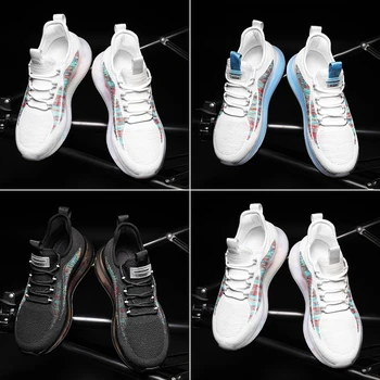 Noi respirabil confortabil pantofi casual sport pentru tineret trend net roșu pantofi dantela-up rezistente la uzură pernă de aer în aer liber pantofi de tenis