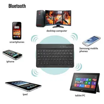 Tastatură Fără Fir Subțire Bluetooth3.0 Portabil Mini Tastatură Pentru Ipad Mac Telefon Apple Tablet Keyboard Pentru Android Ios Windows Fierbinte