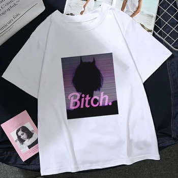 2020 Începutul Toamnei Femei T-shirt Harajuku T-shirt Goth Vintage Alb T-shirt Amuzant, imprimeu cu Maneci Scurte Casual Vogă Top