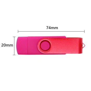 USB Flash Drive 32GB USB 2.0 Micro USB Pen Drive Memory Stick U Disc cu Capace pentru Ambele Computere și Dispozitive Android