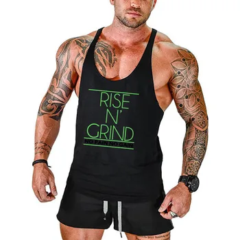 Muscleguys Brand Sport Îmbrăcăminte Bărbați Musculare Stringer Rezervor de Top canotta culturism Vesta Y Înapoi Rezervoare de Antrenament Maiou fără Mâneci