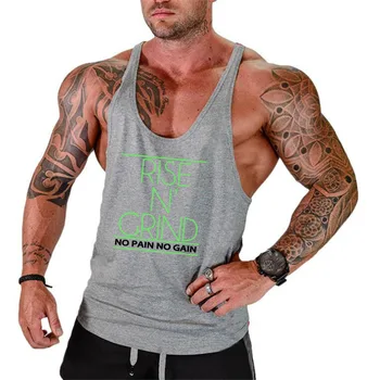 Muscleguys Brand Sport Îmbrăcăminte Bărbați Musculare Stringer Rezervor de Top canotta culturism Vesta Y Înapoi Rezervoare de Antrenament Maiou fără Mâneci