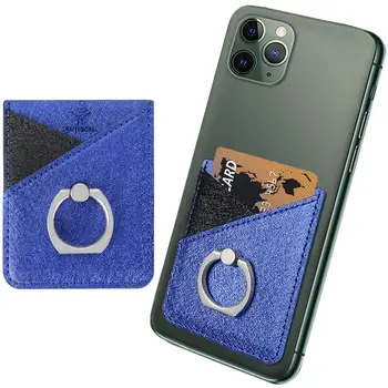 Din piele Telefon Mobil, Carte de Titularul Portofel Autocolant Pentru IPhone 11 X XS Max Inel Titular Buzunar Slot pentru Card de Autocolant