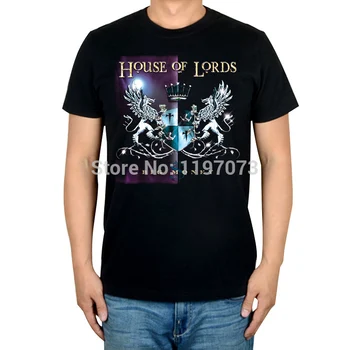 Bumbac Mari de Bani House of Lords coperta albumului bărbați negru heavy metal, death metal, folk T-Shirt de Dimensiune Europeană