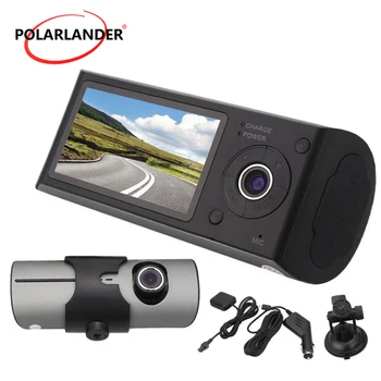 X3000 R300 Vehicul Auto DVR 3D G-Senzor Cu GPS Cam Video Recorder Camera Dublă 2.7 Inch TFT LCD Dual Lens 140 de Grade Unghi Larg