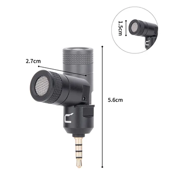 COMICA MCV-VS07 Mini Microfon Omnidirectional pentru GoPro DSLR aparat de Fotografiat Telefon Stabilizator Microfon pentru Înregistrare Video(3.5 mm TRRS)