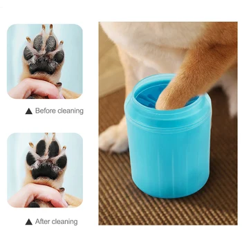 Animal de casă Pisică Câine Picior Cană Curată pentru Câini Pisici Instrument de Curățare Plastic Moale Perie de Spalat Laba de Călătorie portabil de Spălare de Câine de Companie Accesorii